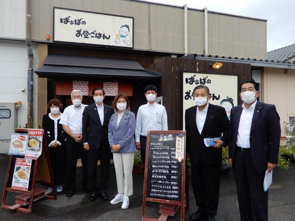 障がい者 高齢者が働く ばあばのお昼ごはん のお店を見学 愛媛県新居浜市 参議院議員 山本ひろし 公明党参議院 比例区